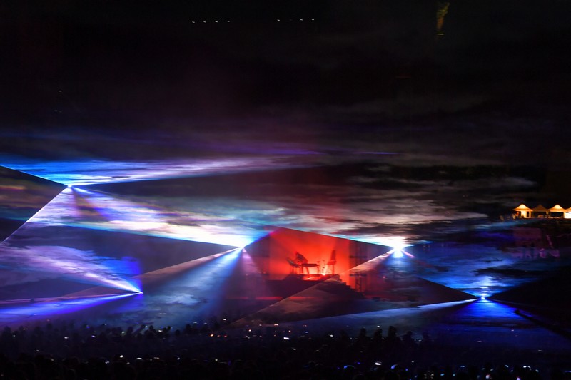 Jean Michel Jarre at Baalbeck Festival